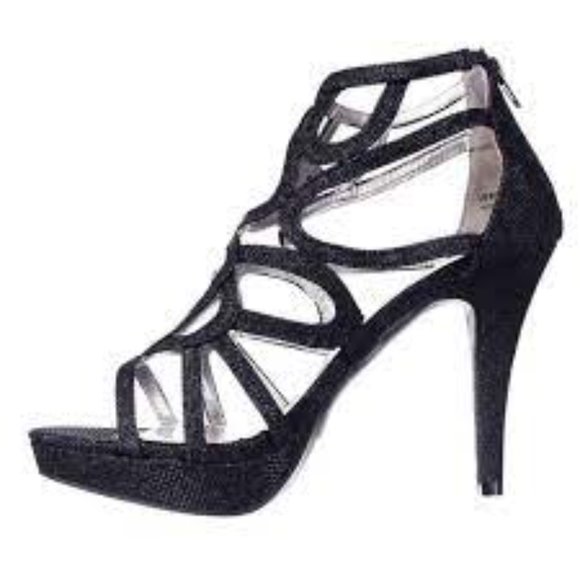 Report Rocko Caged Platform Evening Sandals - Picture 11 of 16